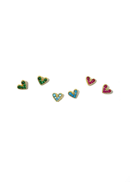Mini Heart Studs