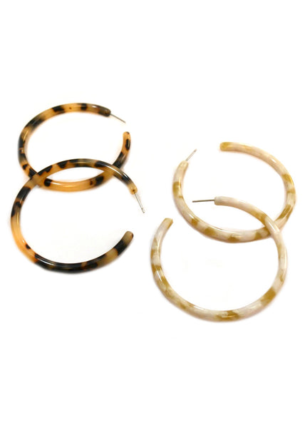 Claire⎜Resin Hoops