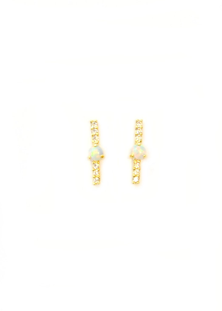 Opal Center Bar Stud