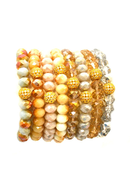 Pave Glass⎜Gold