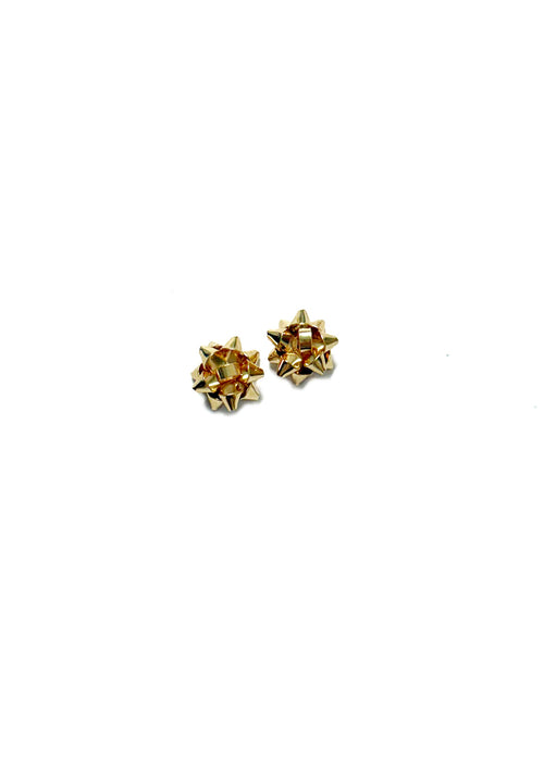 Golden Bow Studs